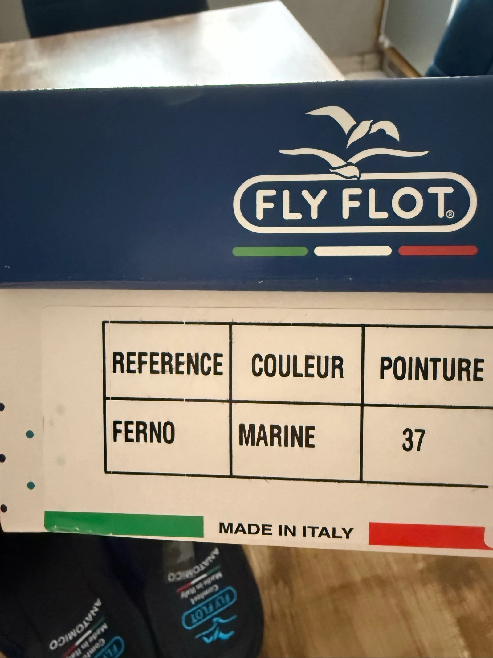Pantufa de interior azul marinho fly flot tamanho 37 – photo 6